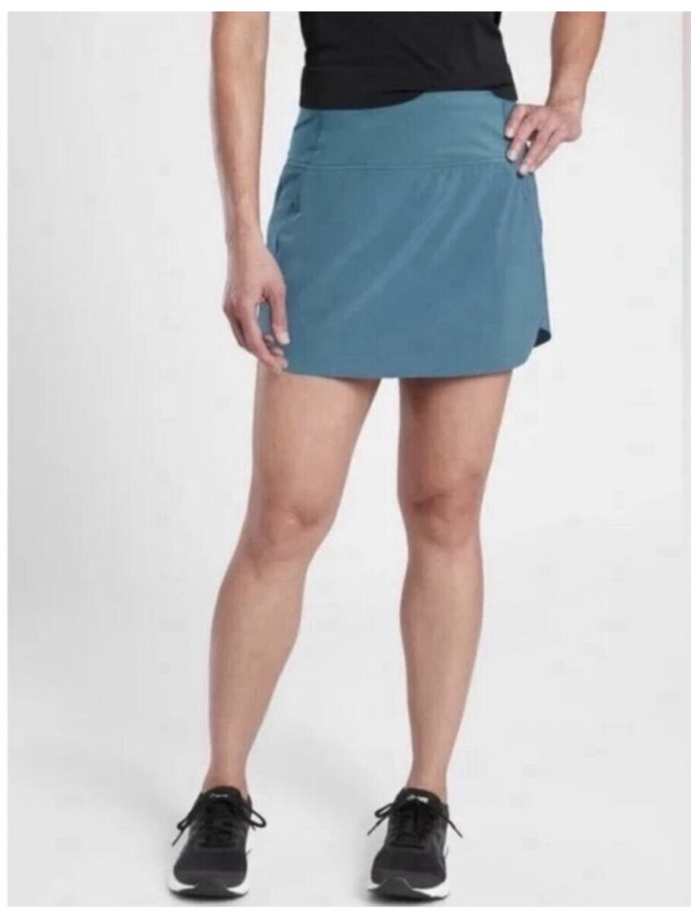 Athleta Run With It Skort Blue Tennis Golf Pickleball Athletic Skirt Size Small